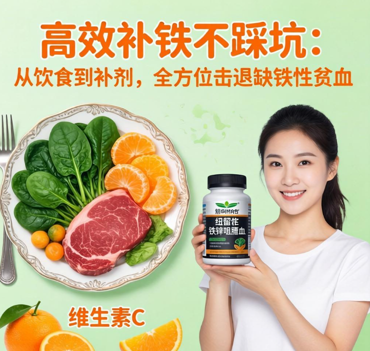 高效补铁不踩坑：从饮食到补剂，全方位击退缺铁性贫血