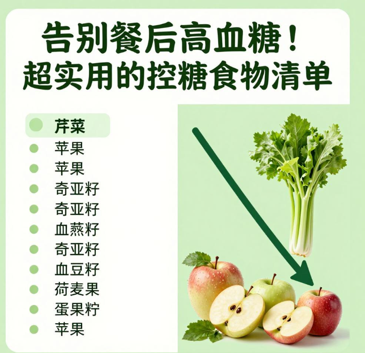 告别餐后高血糖！超实用的控糖食物清单