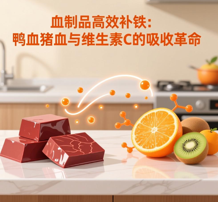 血制品高效补铁：鸭血猪血与维生素C的吸收革命