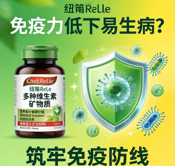 免疫力低下易生病?纽崔莱多种维生素矿物质粉,筑牢免疫防线