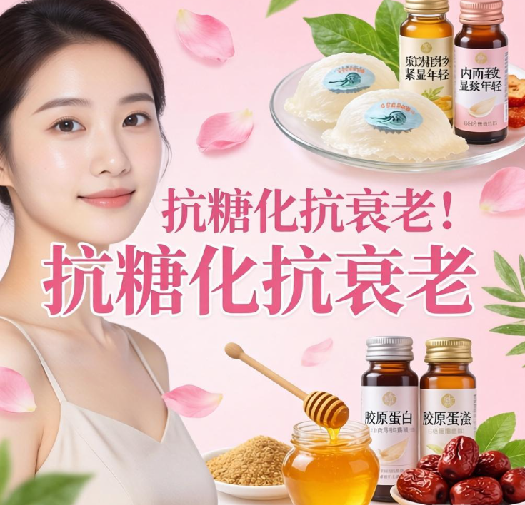 抗糖化抗衰老！皮肤紧致显年轻，由内而外养出好状态