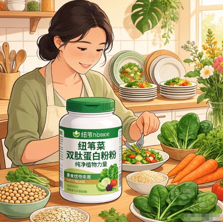 素食也能补好蛋白？纽崔莱双肽蛋白粉纯净植物力量