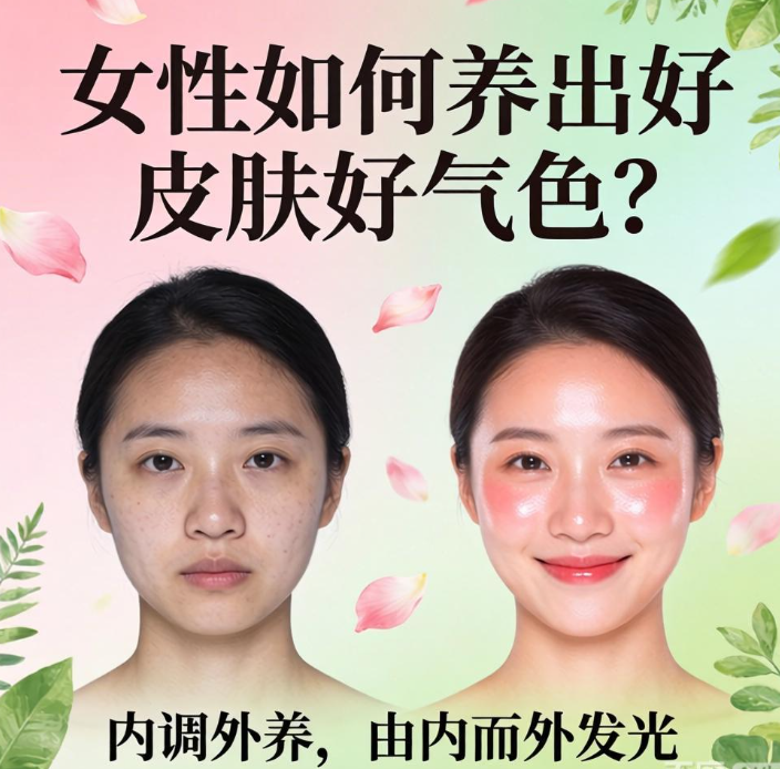 女性如何养出好皮肤好气色？内调外养，由内而外发光