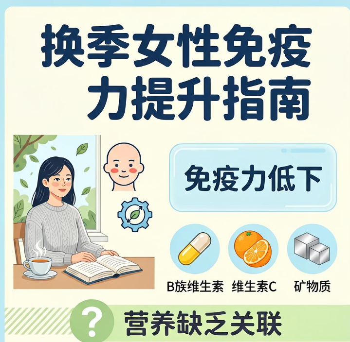 换季女人容易感冒口腔溃疡？免疫力低下与B族维C矿物质缺乏的关系