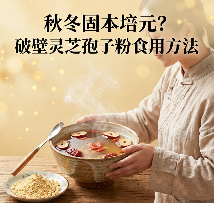 秋冬季节想给身体"固本培元"，传统滋补里破壁灵芝孢子粉该怎么吃