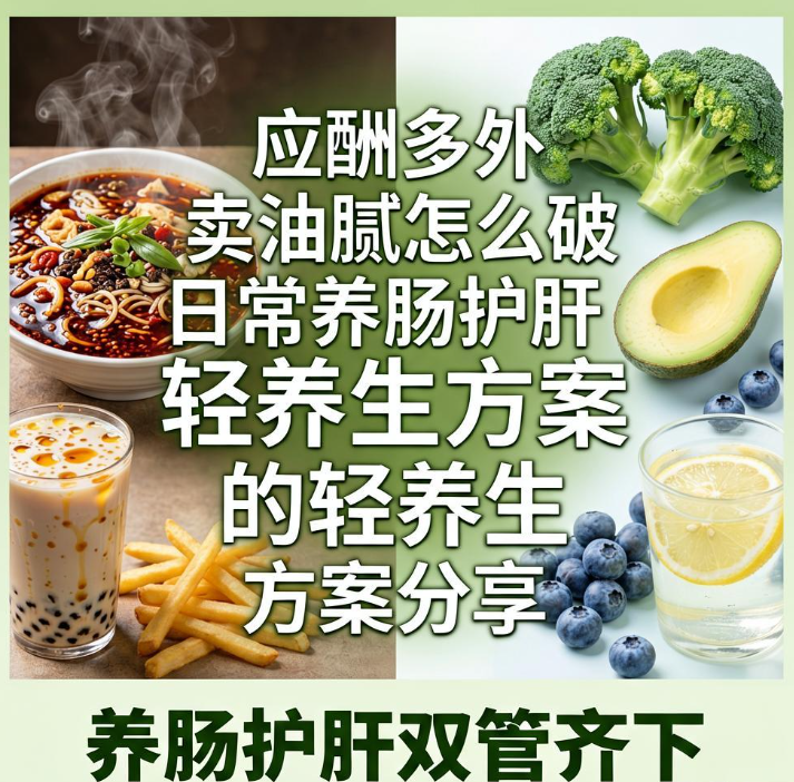 应酬多外卖油腻怎么破？日常养肠护肝的轻养生方案分享