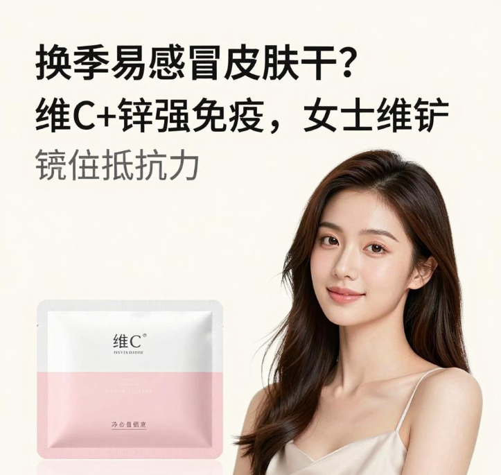 换季易感冒皮肤干?维C+锌强免疫,女士维矿守住抵抗力