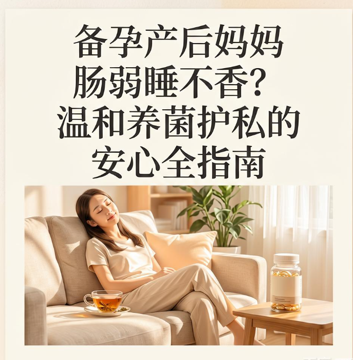 备孕产后妈妈肠弱睡不香？温和养菌护私的安心全指南