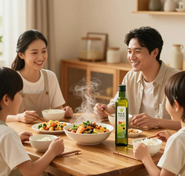 家庭健康膳食升级，纽崔莱有机亚麻籽油守护全家体质