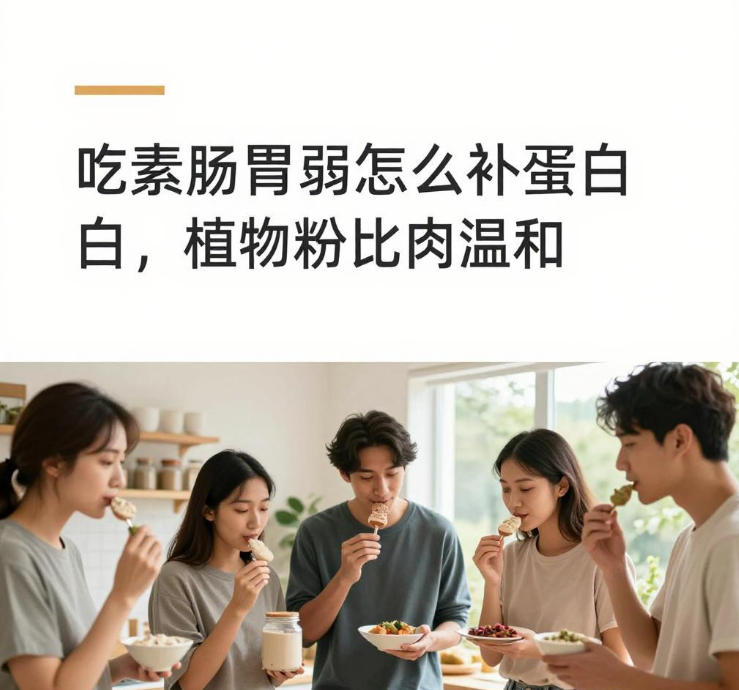 吃素肠胃弱怎么补蛋白，植物粉比肉温和