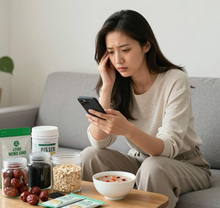 女生熬夜后眼睛干脸色暗，便携营养组合怎么挑