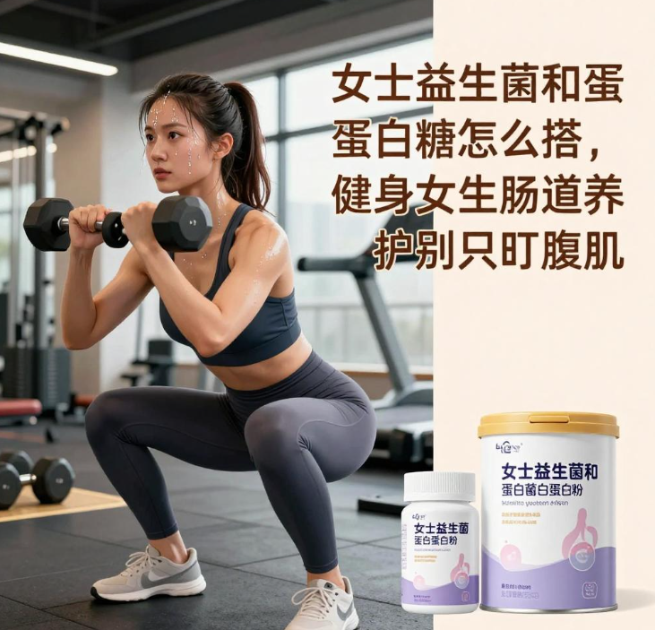 女士益生菌和蛋白粉怎么搭，健身女生肠道养护别只盯腹肌