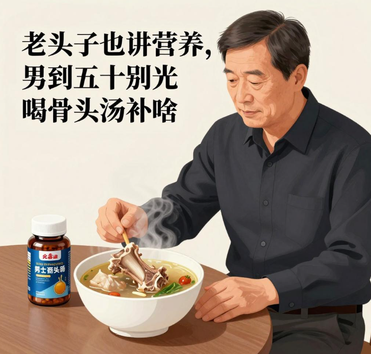 老头子也讲营养，男到五十别光喝骨头汤补啥