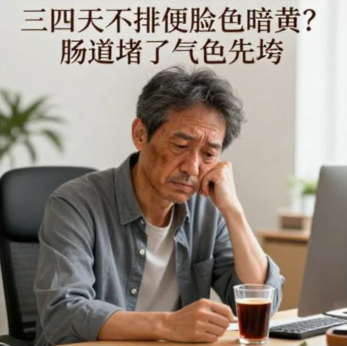 三四天不排便脸色暗黄？肠道堵了气色先垮