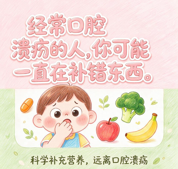 经常口腔溃疡的人,你可能一直在补错东西