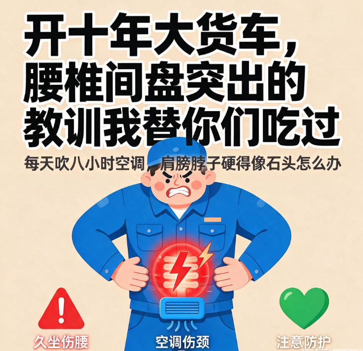 开了十年大货车，腰椎间盘突出的教训我替你们吃过
