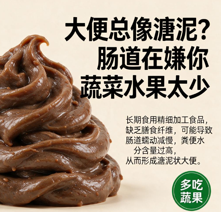 大便总像溏泥？肠道在嫌你蔬菜水果太少