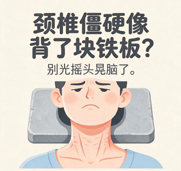 颈椎僵硬像背了块铁板？别光摇头晃脑了
