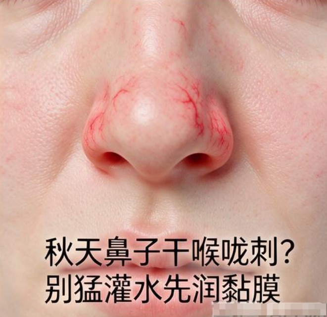 秋天鼻子干喉咙刺？别猛灌水先润黏膜