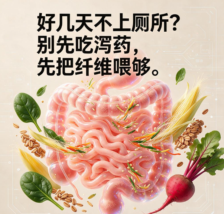 好几天不上厕所？别先吃泻药，先把纤维喂够