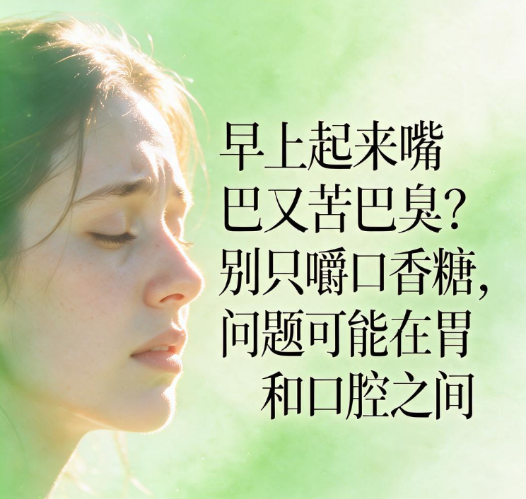 早上起来嘴巴又苦又臭？别只嚼口香糖，问题可能在胃和口腔之间