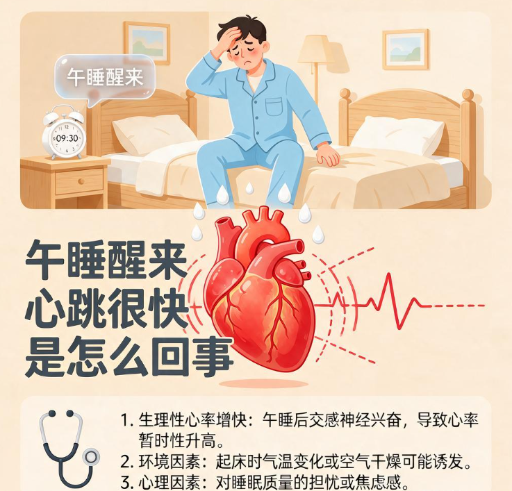 午睡醒来心跳很快是怎么回事