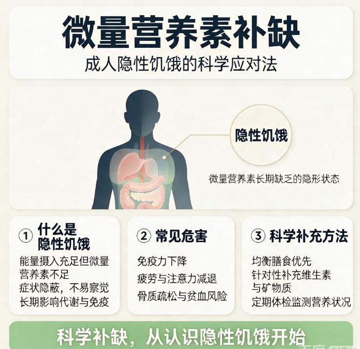 微量营养素补缺：成人隐性饥饿的科学应对法
