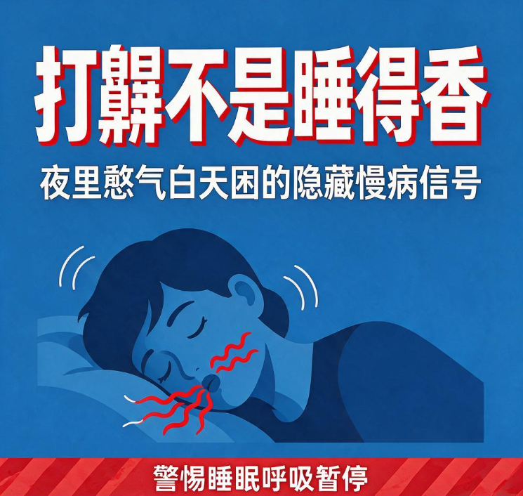 打鼾不是睡得香：夜里憋气白天困的隐藏慢病信号