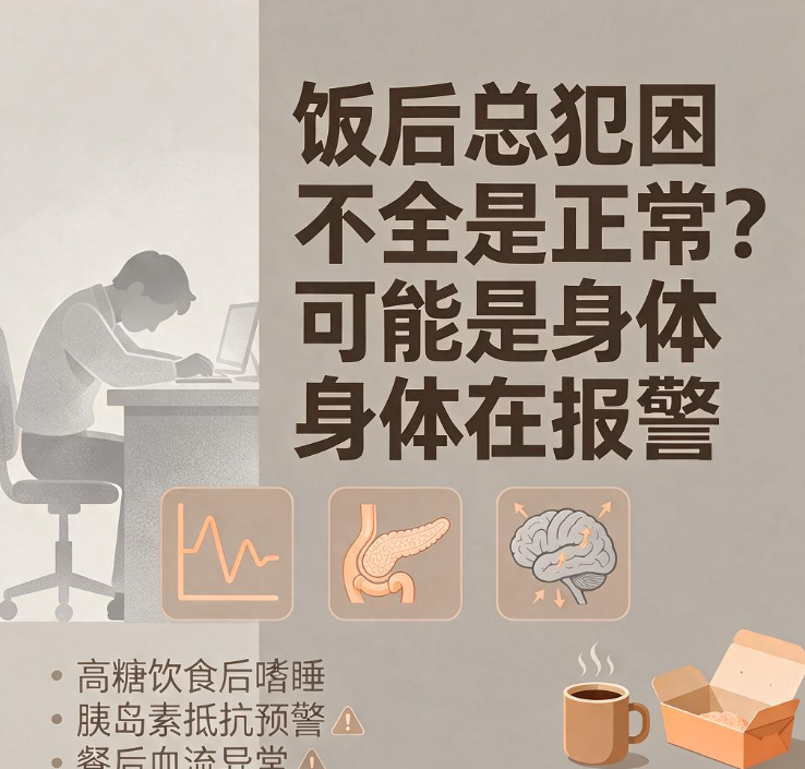 饭后总犯困不全是正常？可能是身体在报警