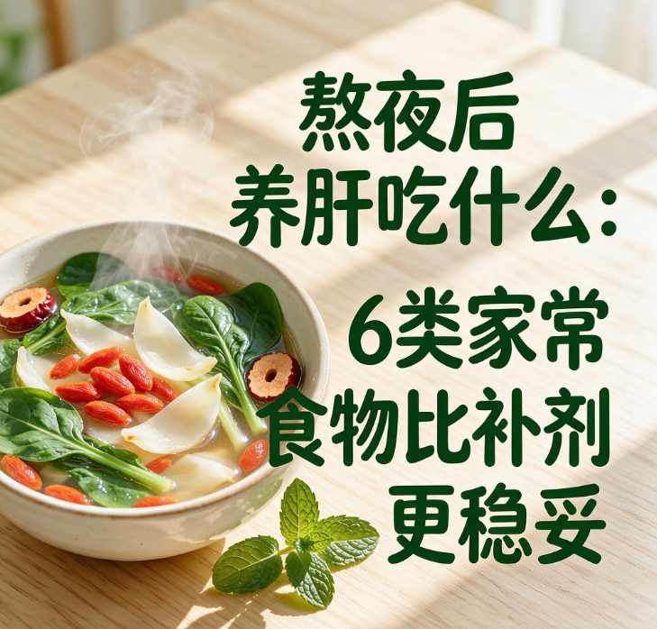 熬夜后养肝吃什么：6类家常食物比补剂更稳妥