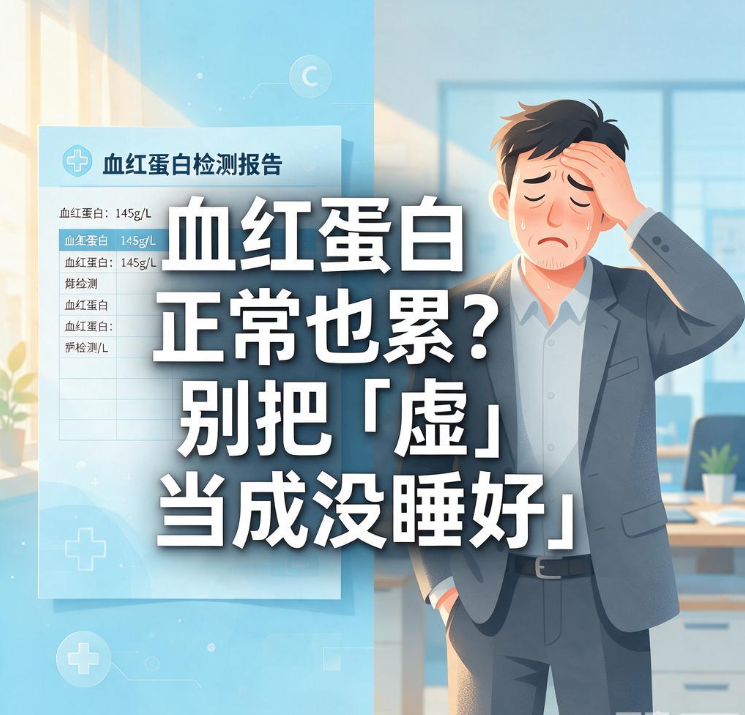血红蛋白正常也累？别把「虚」当成没睡好